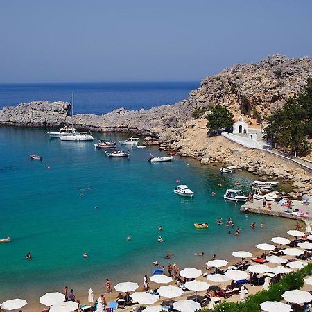 Lindos Allure Villa With Jacuzzi And Acropolis View!!! Exterior foto