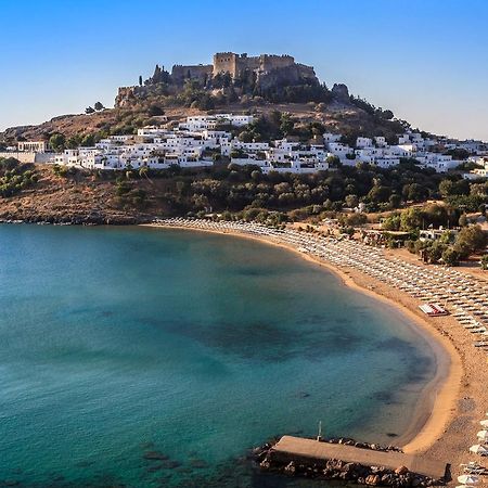 Lindos Allure Villa With Jacuzzi And Acropolis View!!! Exterior foto